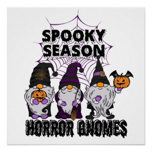 Spooky Squad Shirt Gnomes Halloween Poster