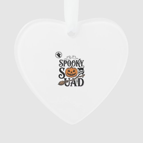 Spooky Squad Shirt Vintage Halloween Group Design_ Ornament