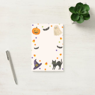 Spooky Stationery, Ghost & Pumpkin Post-it Notes