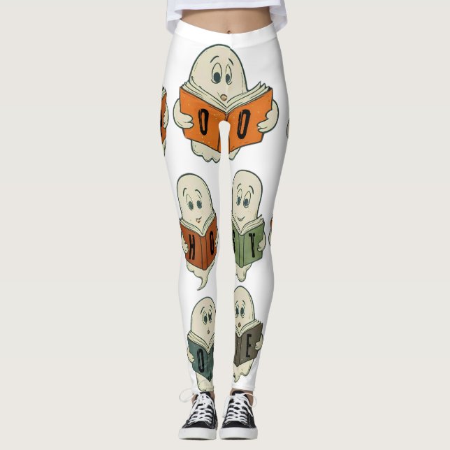 Spooky Stories Book Club - Happy Halloween Leggings (Front)