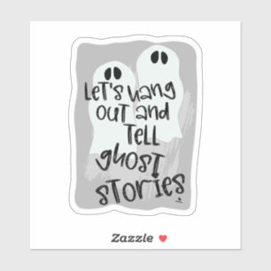 Spooky Stories Funny Scary Ghost Halloween Sticker