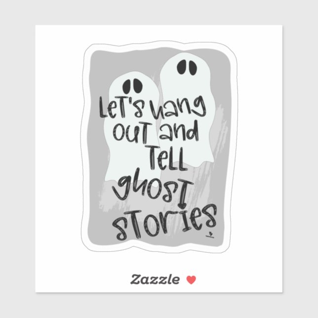 Spooky Stories Funny Scary Ghost Halloween Sticker (Sheet)