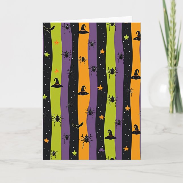 Spooky Striped Fun Card (Front)