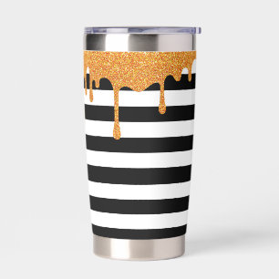 Spooky Stripes Orange Insulated Tumbler