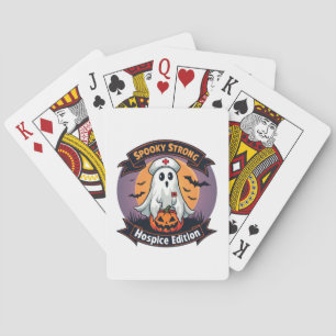 Spooky Strong Hospice Edition Halloween Nurse Poker Cards