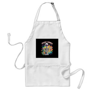 Spooky Summer Beach Vacation Adult Apron