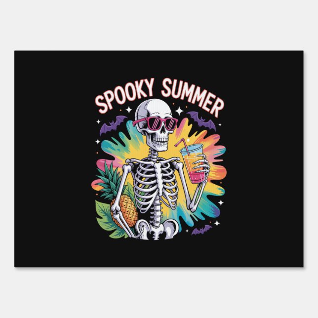 Spooky Summer Beach Vacation Sign (Front)