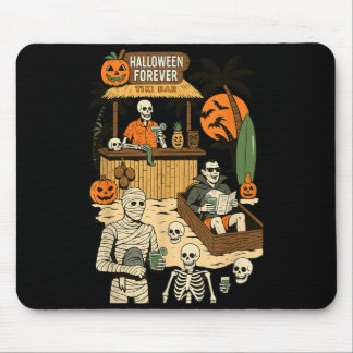 Spooky Summer Halloween Retro Summer Horror Mouse Pad