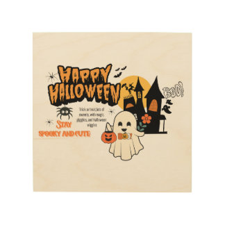Spooky & Sweet Halloween Wood Art for Kids' Room