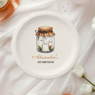 Spooky Sweet ONE Celebration Paper Plates