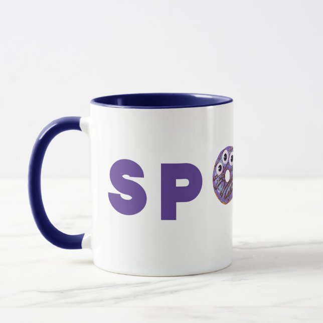 Spooky Sweet Purple Donuts Mug (Left)