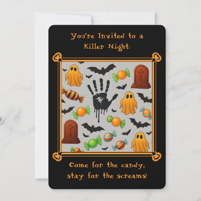 Spooky Sweets & Shadows Invitation (Front)