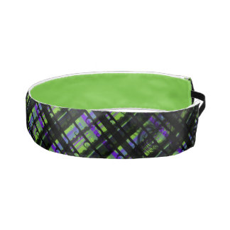 Spooky Swirl Plaid (Lime Green) Athletic Headband