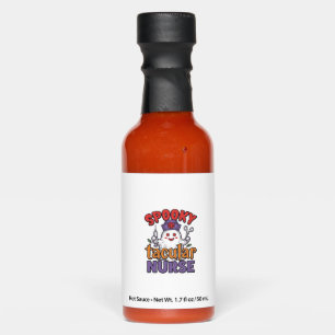 Spooky Tacular Nurse Halloween Ghost Shirt Design_ Hot Sauces