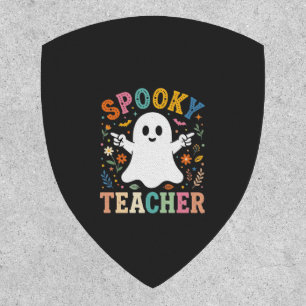 Spooky Teacher Cute Ghost Halloween Design_1 Patch