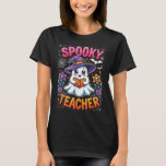 Spooky Teacher Cute Ghost Reading Book Funny Hallo T-Shirt<br><div class="desc">Spooky Teacher Cute Ghost Reading Book Funny Halloween 2025</div>