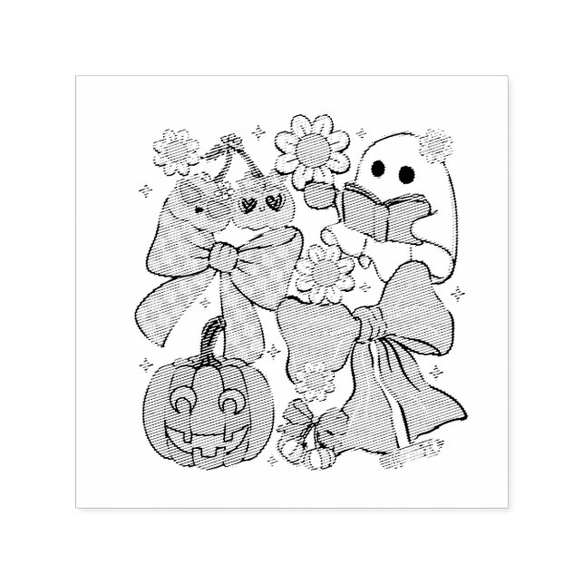 Spooky Teacher Halloween Self-inking Stamp (Design)