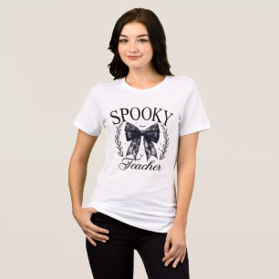Spooky Teacher Halloween T-Shirt Tri-Blend Shirt