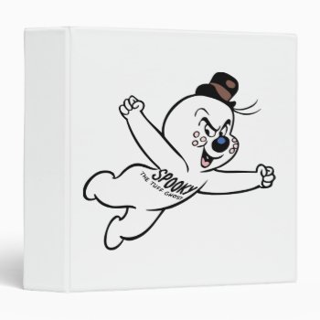 Spooky The Tuff Ghost 2 3 Ring Binder by casper at Zazzle