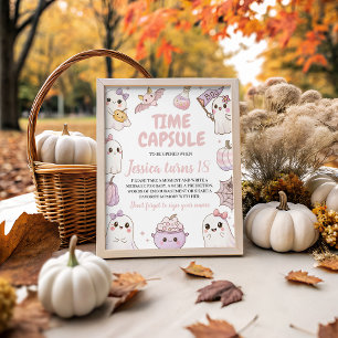 Spooky Time Capsule Birthday Sign