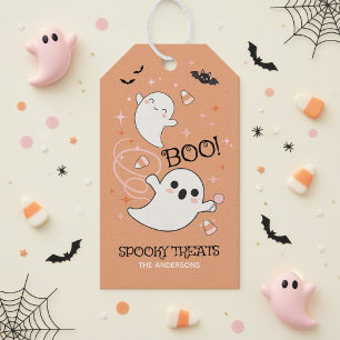 Spooky Treats Friendly Ghosts BOO ID1325 Gift Tags