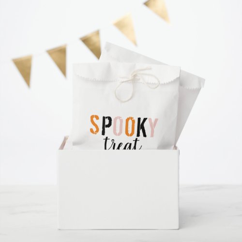 Spooky Treats  Happy Halloween   Favor Bag