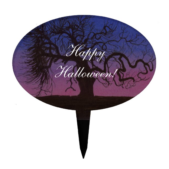 Spooky Tree Cake Topper (Front)