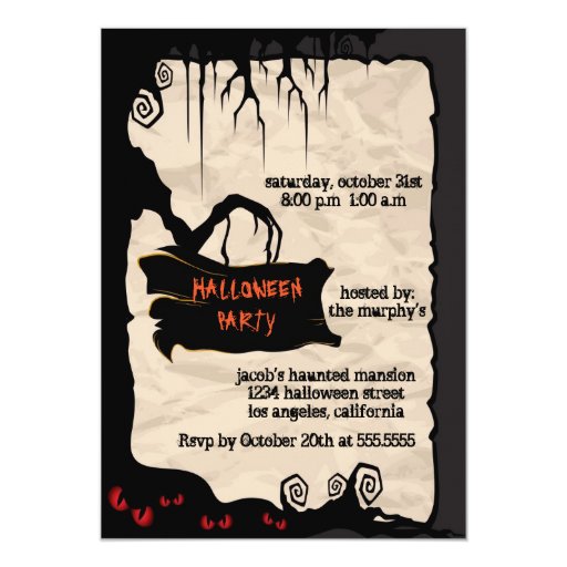 Scary Halloween Invitation Ideas 5