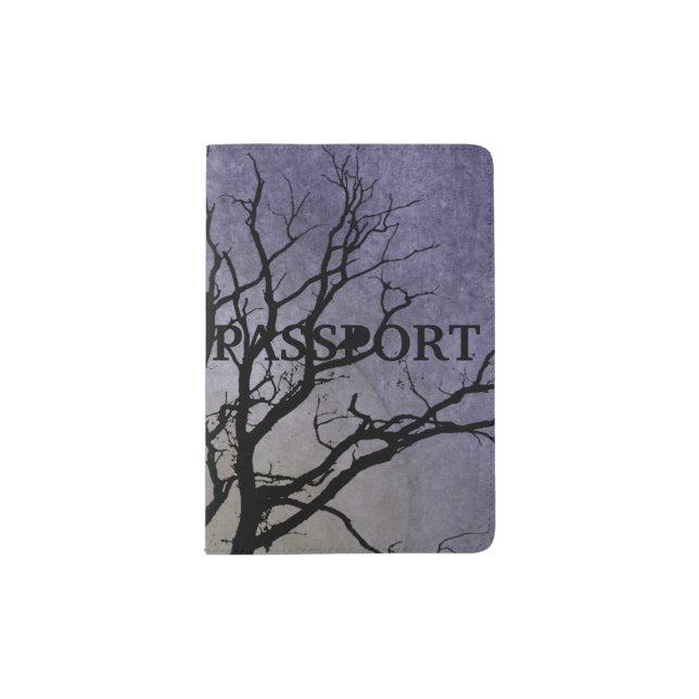 Spooky Tree Halloween Prints Passport Holder (Front)