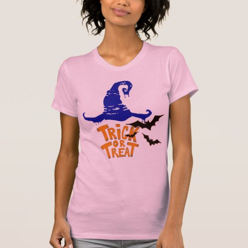 spooky trick or treat funny halloween shirt womens