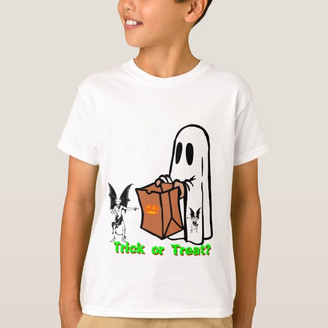 Spooky Trick or Treat Halloween kids t-shirt (Front)