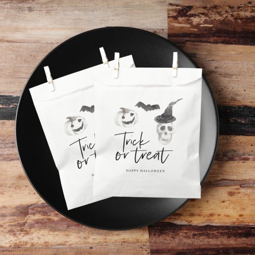 Spooky Trick or Treat  Halloween Party  Favor Bag