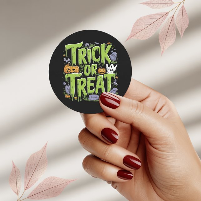 Spooky Trick or Treat Slime Halloween Sticker (Creator Uploaded)