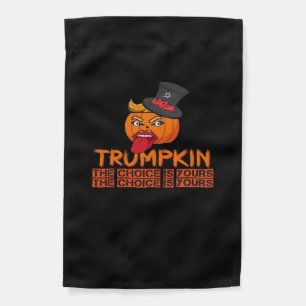 Spooky Trumpkin Halloween Top Hat & Tongue Out– Is Garden Flag