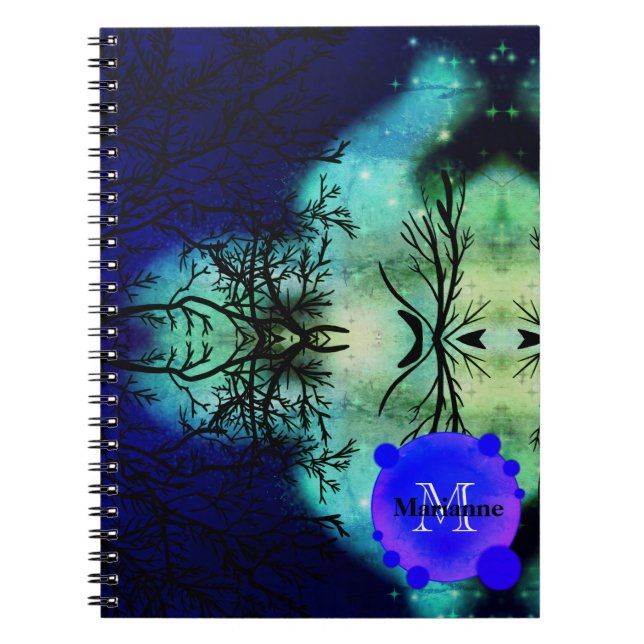 Spooky Twilight Forest Halloween Notebook (Front)