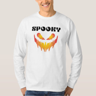 Spooky Typography Halloween Basic Long sleeve T-Shirt