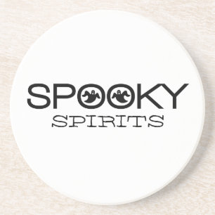 Spooky Typography Halloween Coaster