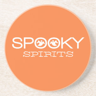 Spooky Typography Halloween Coaster