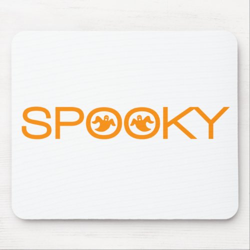 Spooky Typography Halloween Mousepad