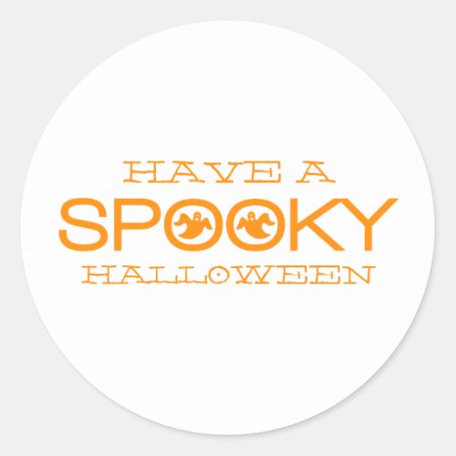 Spooky Typography Halloween Stickers