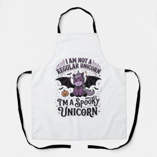Spooky Unicorn Halloween Vintage Engraving Shirt_1 Apron