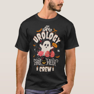 Spooky Urology Halloween Crew Cute Ghost Nurse Stu T-Shirt