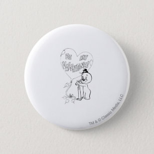 Spooky Valentine Balloon Pinback Button