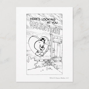 Spooky Valentine Holiday Postcard