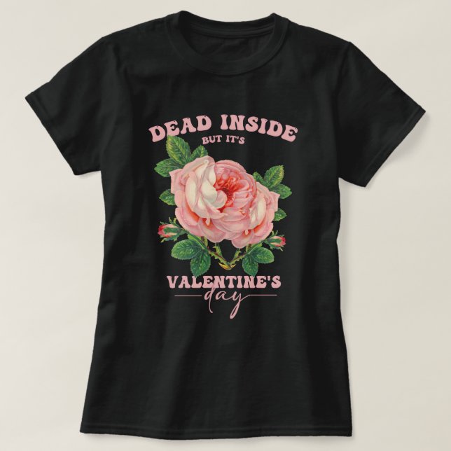 Spooky Valentine Rose, Pastel Goth  T-Shirt (Design Front)