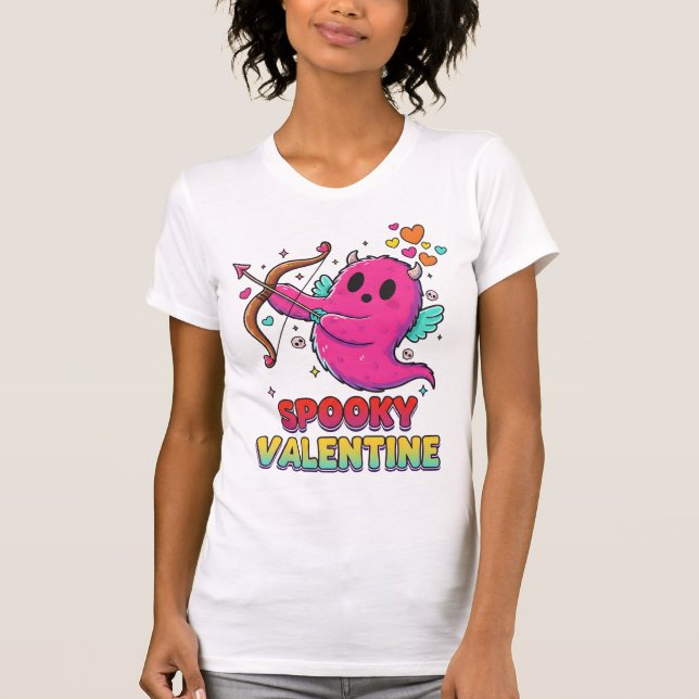 Spooky Valentine Tee for Horror-Lovers in Love (Front)