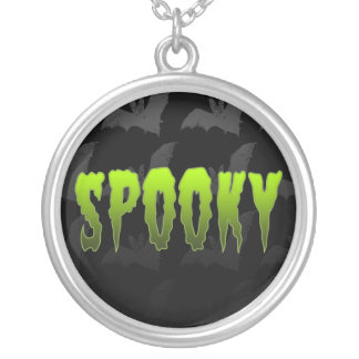 "Spooky" Vampire Bats Sterling Silver Necklace