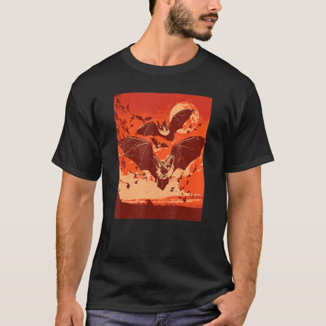 Spooky Vampire Bats T-Shirt (Front)