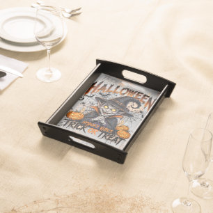 Spooky Vampire Halloween Serving Tray