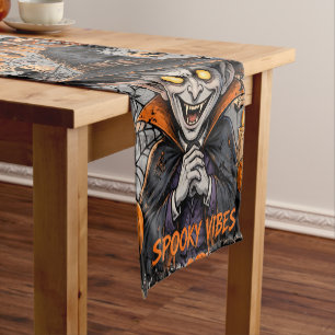 Spooky Vampire Halloween Table Runner